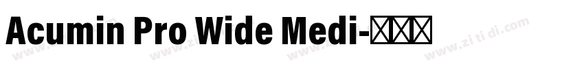 Acumin Pro Wide Medi字体转换